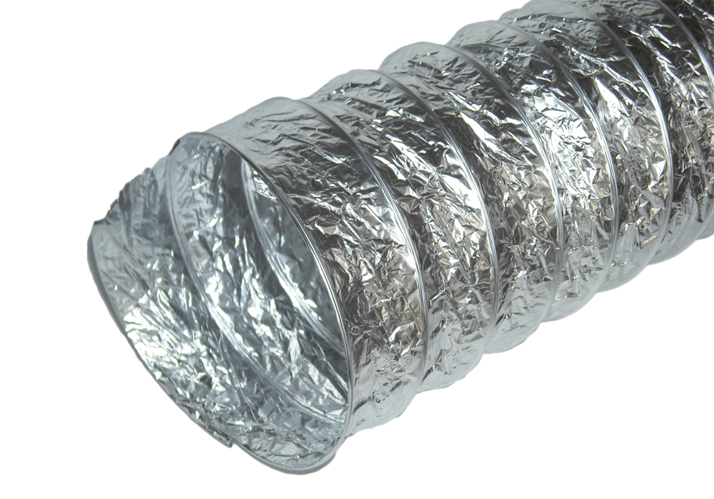 Flexible duct made of aluminium - polyester complex