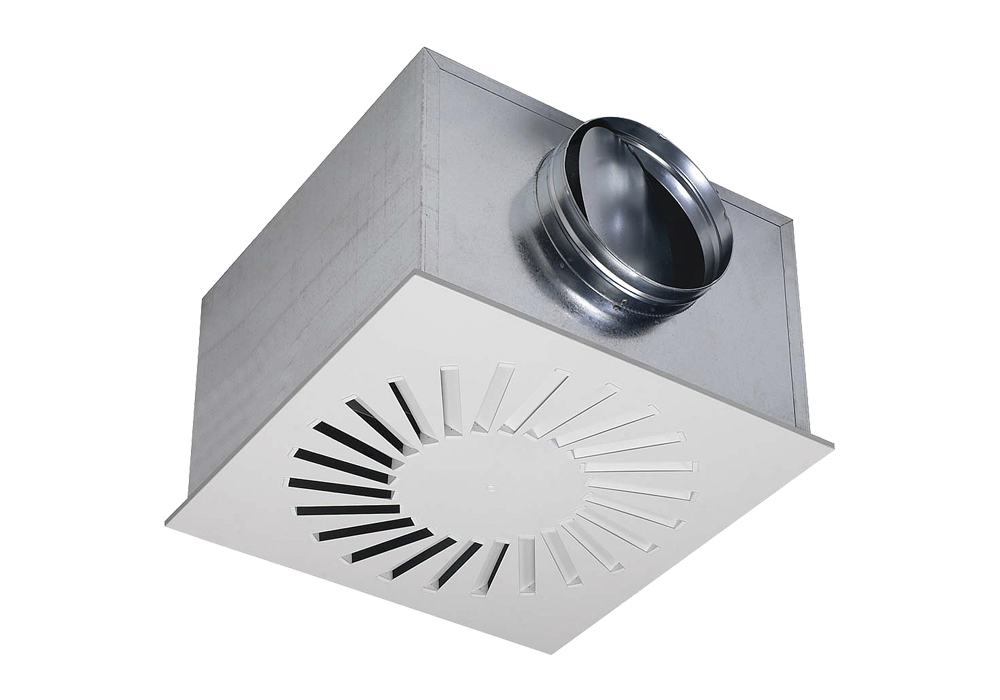 Swirl diffuser for ceiling mounting DER