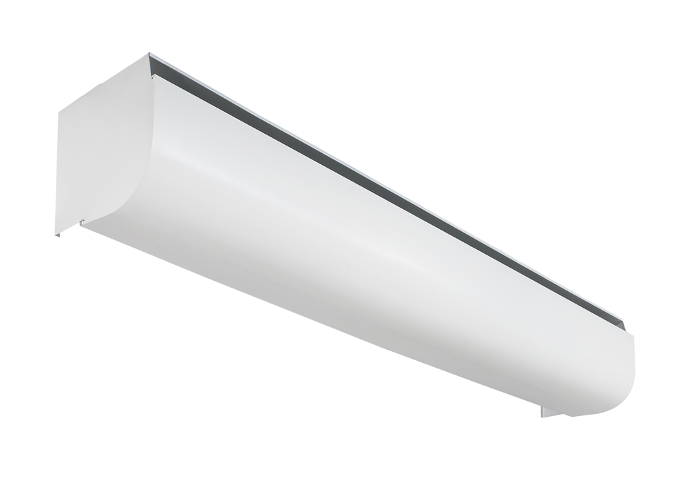 Chilled beam with 1 way air jet for wall mounting 