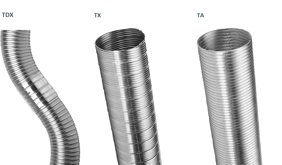 Flexible chimney liners stainless steel | alluminium | alluminium-polyester