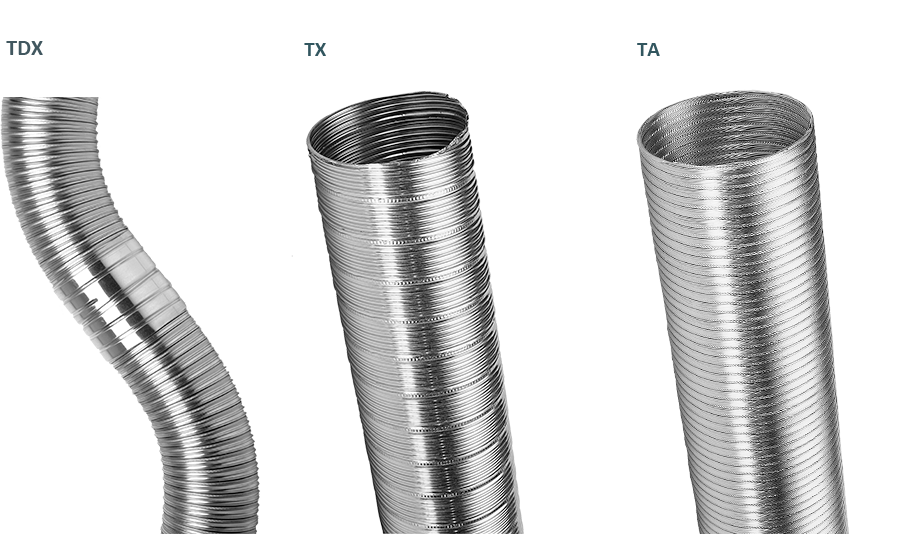 Flexible chimney liners stainless steel | alluminium | alluminium-polyester FLEX